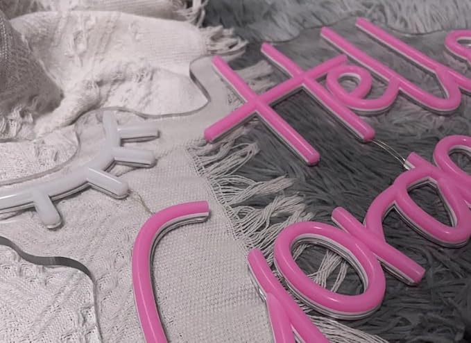 LED Neon Sign Night Light for Wall Party Décor Bedroom Room Bar Wedding Home Birthday Art Decoration Christmas with USB Chain Light modulator 5v 15.7"*11.5"