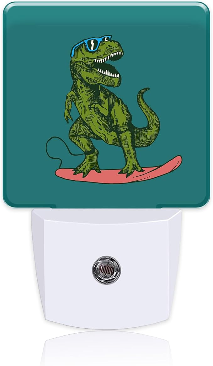 Dinosaur Funny Night Light,Plug into Wall with Dusk to Dawn Light Sensors,LED Nightlights for Bedroom,Bathroom,Kitchen,Hallway,Room Decor for Boys Girls Women Men