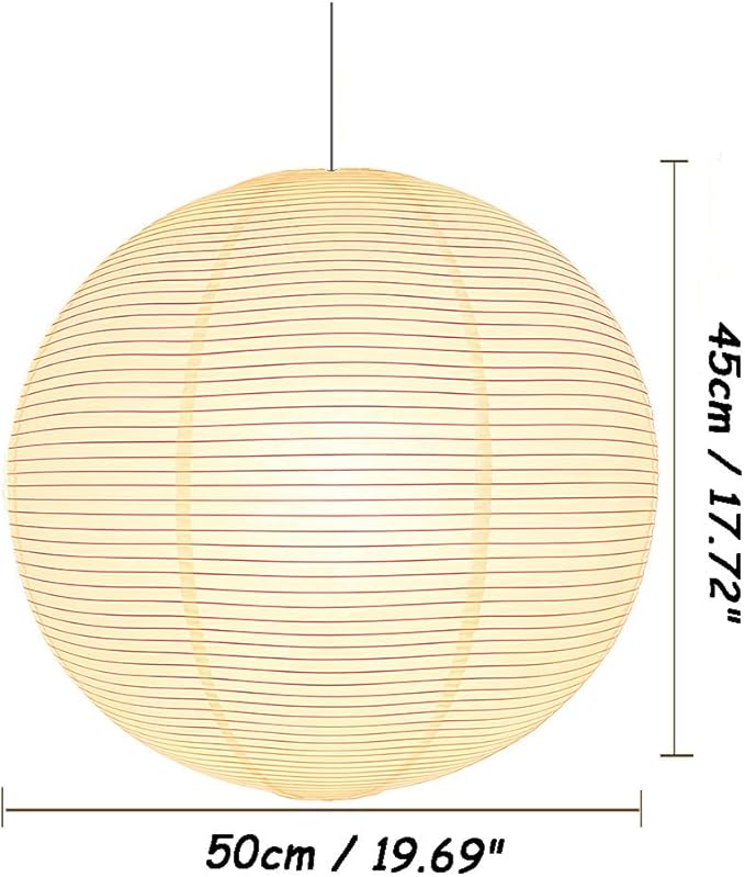 Lamp Shades Paper Lanterns Shade Chinese Lantern Lights Pendant Light White Japanese Cover (1, Off-White)
