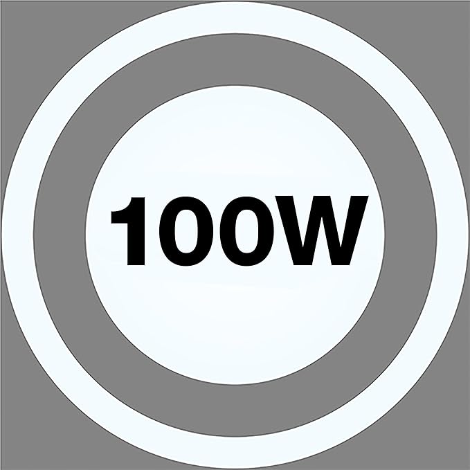 SYLVANIA ValueLED UFO LED High Bay Light, 100W, 11000 LMS, 80 CRI, 5000K, Daylight, Black, 120V with 6' Cord/Plug, High Bay Led Shop Lights for Commercial Factory Barn Garage, UL Listed-10 Pack(67259)