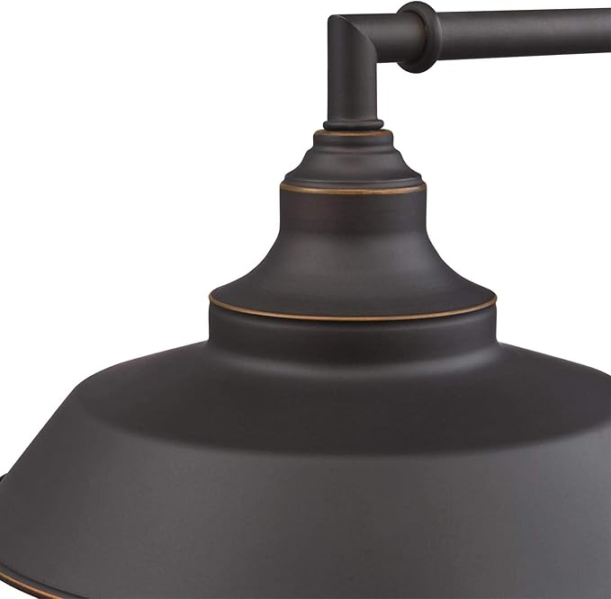 Westinghouse 6344800 One-Light Indoor Finish with Highlights Iron Hill Wall Fixture, 1 Sconce, Oil Rubbed Bronze/Bronze,Black