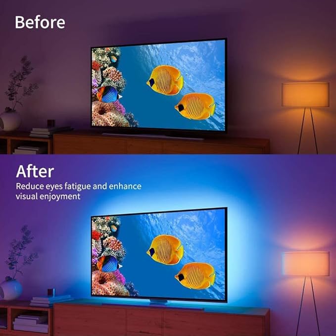 ZSLAIFU 5V RGB USB LED Light Strip, 3.28FT COB LED Strip Lights, RGB 5V LED Lights, Small LED Strip Light, TV Lights for TV Under Cabinet Kitchen Living Room Shelving or Displays (RGB, 3.28ft)