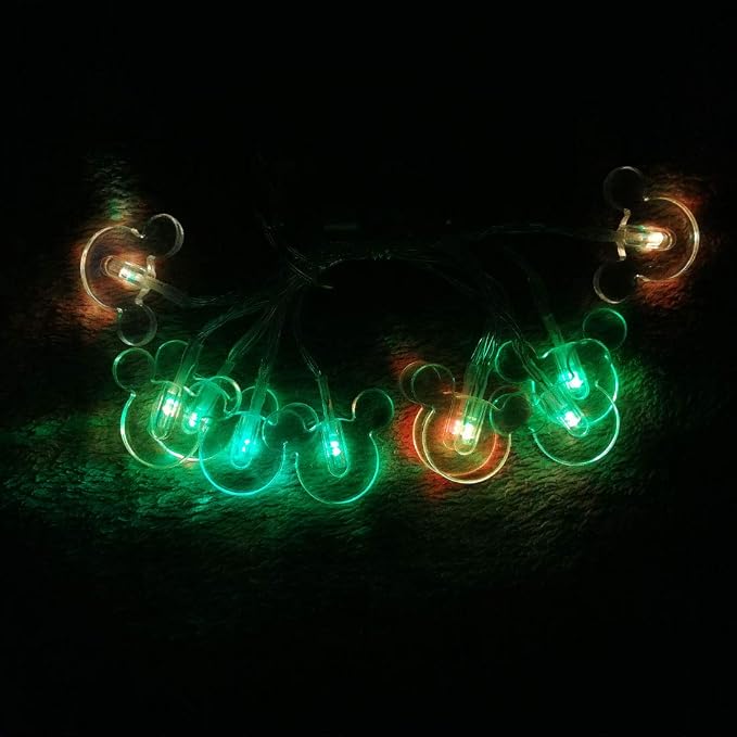 1.65m 10LEDs Decorative Cartoon Animal Mouse Night Mood Light Romantic Lamp for Home Indoor Bedroom Party Festival Décor(RGB Color Changing)