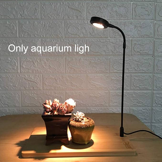 Full Spectrum LED Aquarium Light, 360-degree Adjustable LED Light with Bamboo Board, Miniature Landscape USB Powered Lamp for Plant, Fish Tank, Potted Plants(Size:M)