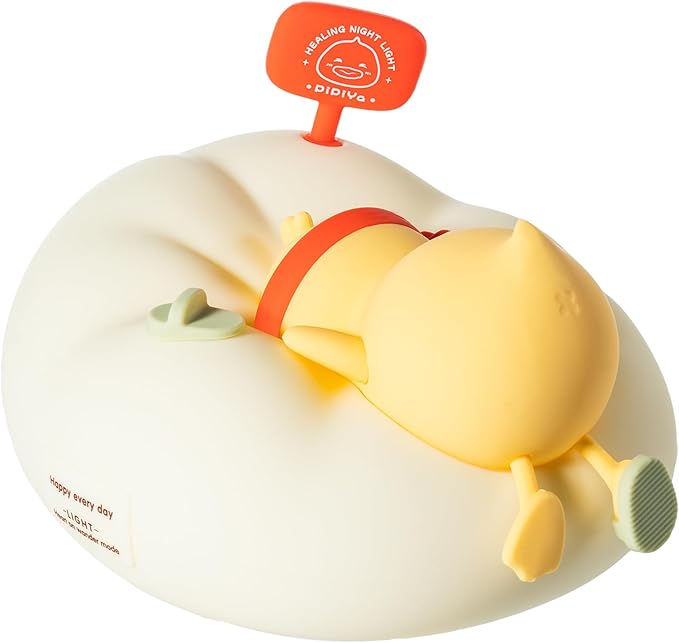 Duck Night Light for Kids, 3 Brightness Levels LED Nursery Lamp Dimmable & Rechargeable, Duck Silicone Lamp for Bedroom/Nursery,Room Decor Lamp Gift for Adult Toddler/Boys/Girls Yellow