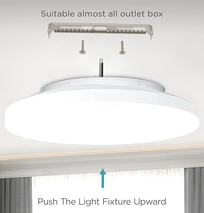 Flush Mount Ceiling Light Hardwired 9 Inch 18W Dimmable 5 CCT 2700/3000/3500/4000/5000K, 3 Brightness Adjustable Ultra Thin Closet LED Lights for Stairs, Hallway, Laundry, Porch, White