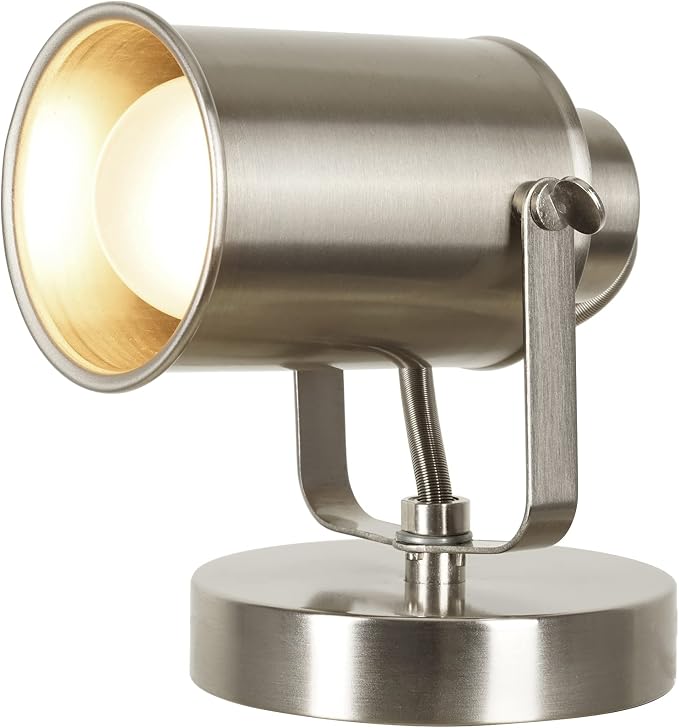 Catalina Lighting 18775-015 Modern Multipurpose Spotlight Desk or Wall Mount Accent Lamp, 6", Brushed Nickel