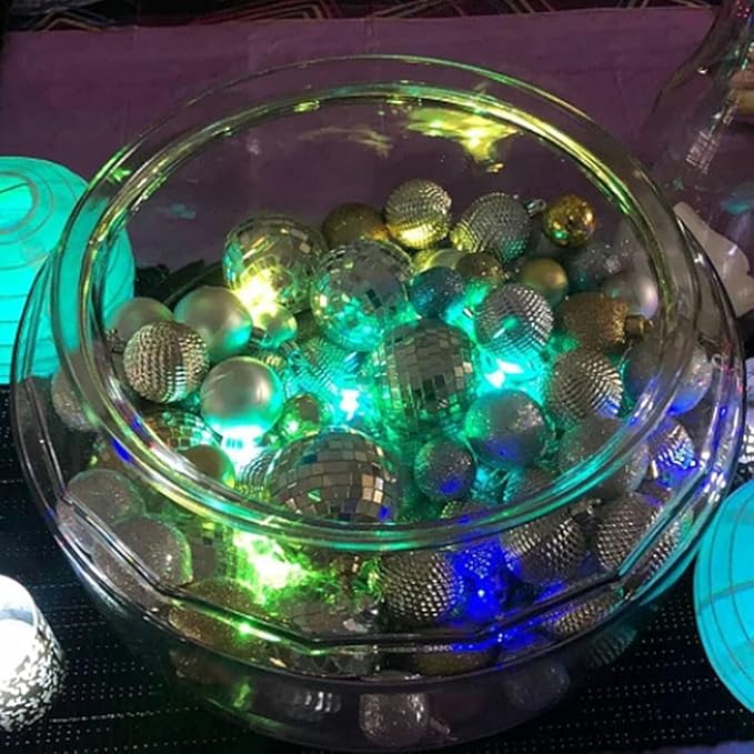 Non-Blinking LED Balloon Light, LED Party Lights,LED Paper Lantern Light, LED Mini Light for Party or Wedding Decoration (Green, Pack of 12)