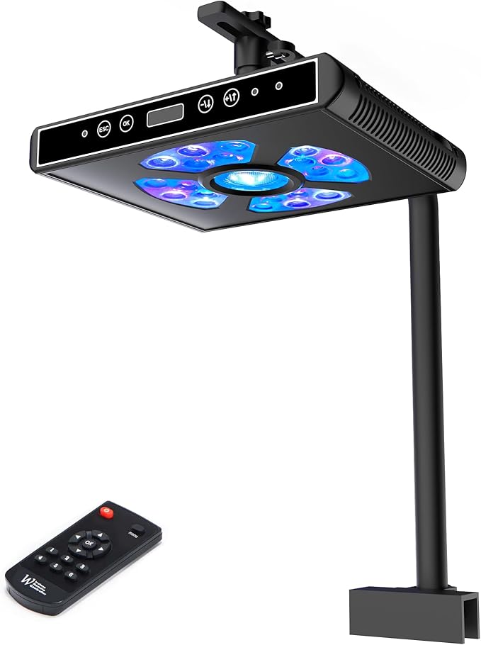 Aquarium Lights-100 watt 5 Channels Sunrise Sunset Moonlight Reef Lights for Coral SPS LPS Saltwater Tank