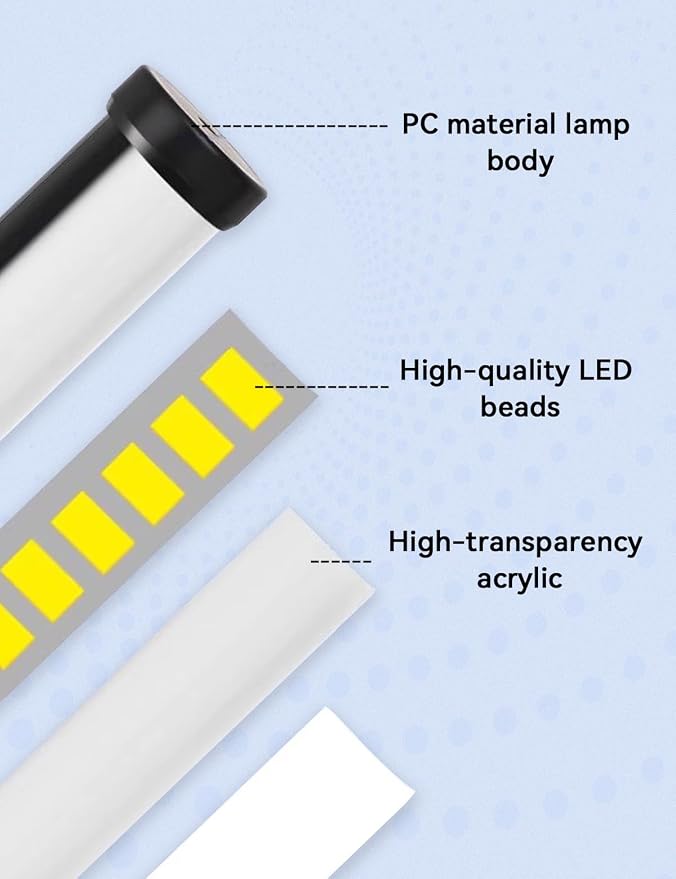 2 Pack LED Desk Lamp with Clamp,Eye-Friendly Clip on Lights for Home Office Study Reading,3 Modes 10 Brightness,Long Flexible Goose-Neck,Swing Arm Architect Task Table Lamps USB Usage