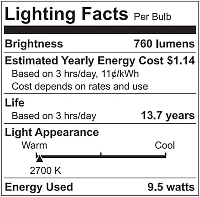 9.5W (60W Replacement) C by GE C-Life Soft White Smart Bulbs (5 LED A19 Light Bulbs)
