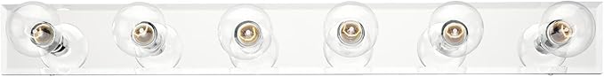 Westinghouse 6645000 6 Light Bathroom Light, Beveled Mirror
