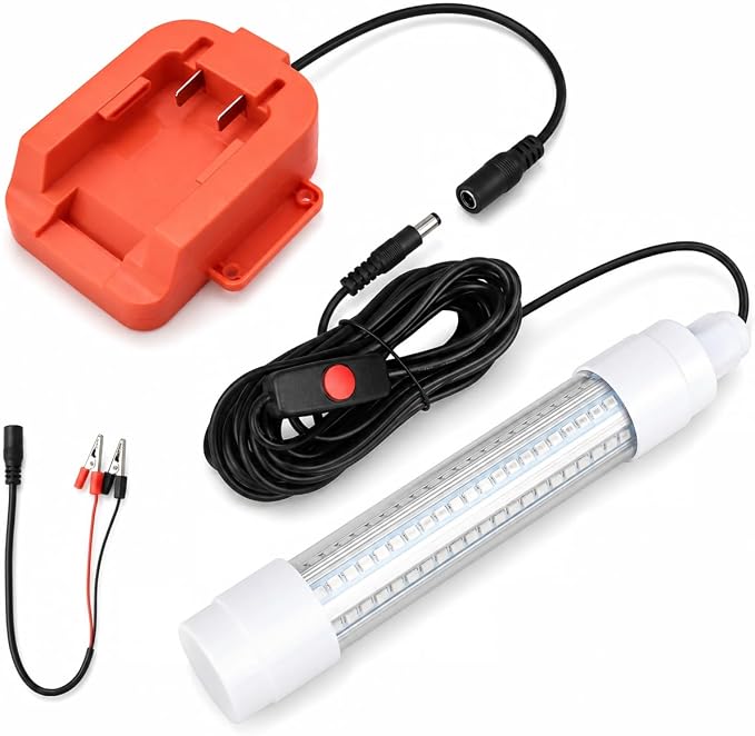 Underwater Green Fish Light Compatible with Black & Decker Batt