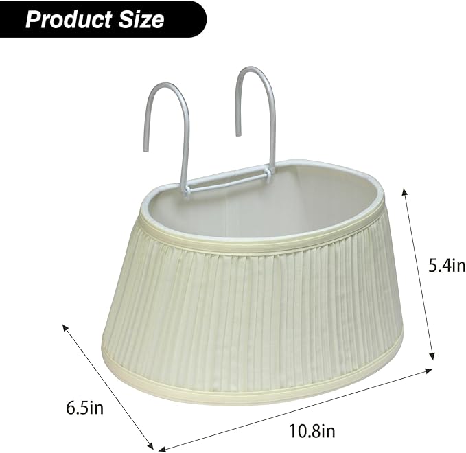 Bed Reading Light, Headboard Light Reading Lights for Books in Bed with Adjustable Hook, Eye Caring Soft Fabric Shade Bedtime Reading Lamp Plug in, LED Bulb Included (Beige)