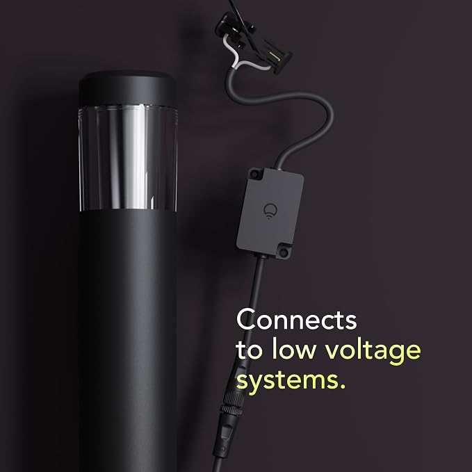 LIFX Smart Outdoor Path Lights - Wi-Fi RGBW - Matter Certified 12V- Round | Wifi 2.4GHz - Compatible with Alexa, Google, Apple Homekit, Needs 15V low-voltage transformer, for landscape pathway lighting