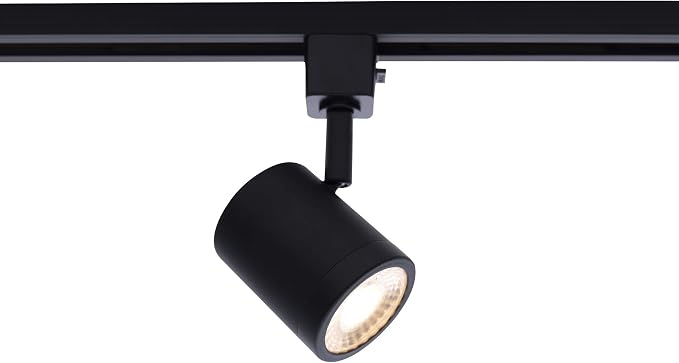 WAC Lighting Charge 8010 LED 27W 3 Light Track Kit with Floating Canopy Feed and 4Ft Track with End Caps 3000K Warm White Heads Fully Dimmable in Black