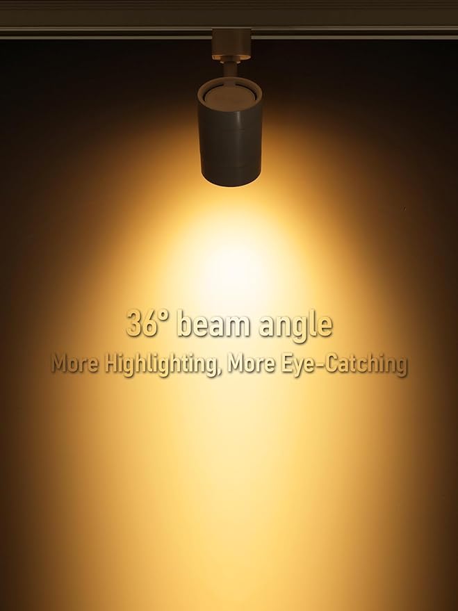 LEONLITE Small Space Series 8.5W LED H Track Lighting Heads, ETL Listed, Dimmable H Track Light Heads for Store Shop Cafe, CRI90, H Track Lighting, 2700K Soft White, Matte White, Pack of 4