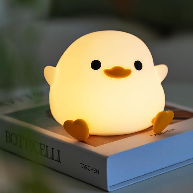 Duck LED Luminous Night Light - Silica Gel Creative Light for Bedside Reading, Suitable for Bedroom Decoration