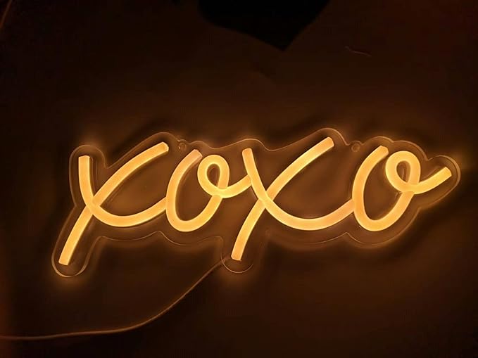 Ulalaza Neon Light Sign LED XOXO Night Lights USB Operated Decorative Marquee Sign Bar Pub Store Club Garage Home Party Decor