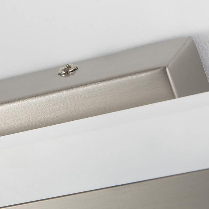PRESDE 48 Inch LED Bathroom Vanity Light Bar, Modern Brushed Nickel Bath Lighting Fixture Over Mirror