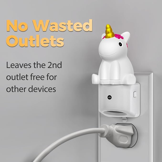 Night Light for Kids,3D Cute Unicorn Kids Night Light with Sensor | Dusk to Dawn Sensor,RGB+Soft White 3000K,Plug in Night Light for Kids Room Decor,Birthday Gift Nightlight for Kids