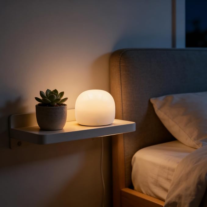 Marmor Marble Lamp Table Lamp Unique Stone Touch Lamp Pat Lamp Type-C 3 Way Bedside Lamp Ambient Light Bedroom Stands Night Light Decorative LED Warm Portable Lamp Rechargeable (Mid Century Modern)