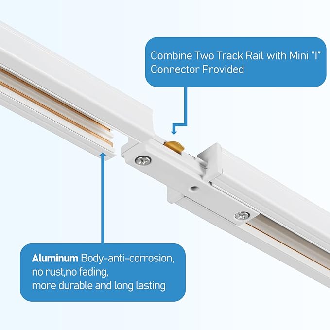 3-Color Dimmable Plug in Track Lighting with Power Cord, 3-Light White | 13FT Dimmable Plug Cord | 3000K 4000K 6000K Adjustable | 6W GU10 Bulbs Included | LED Ceiling Spot Light Fixtures for Kitchen