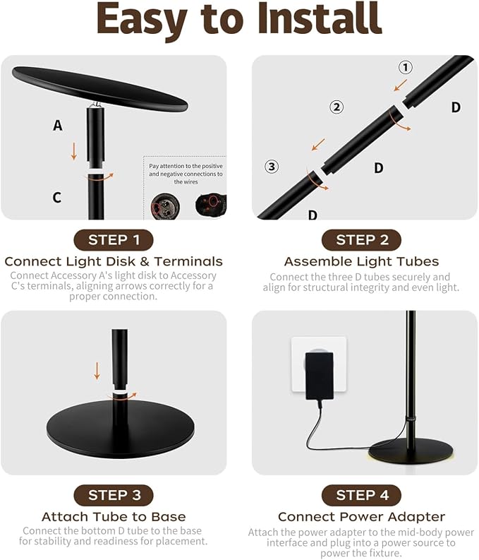 Grow Light for Indoor Plants 60W Full Spectrum LED, 85'' Adjustable Standing Plant Light, Tall Grow Light with Timer & 10-Level Dimmable, Ideal for Large Plants & Indoor Trees