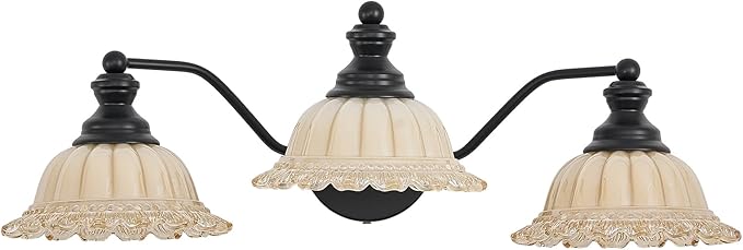Black Bathroom Vanity Light 3 Light