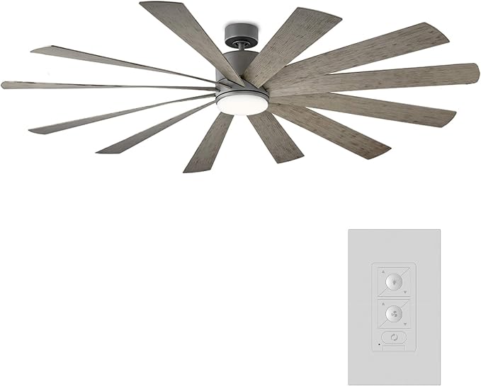 Modern Forms Fans FR-W1815-80L35GHWG Transitional 80``Ceiling Fan from Windflower collection in Bronze/Dark finish,