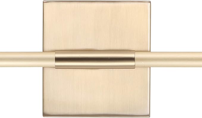JONATHAN Y Makena 28" 1-Light LED Wall Sconce, Brass Gold | Dimmable, Modern, Integrated 12W, Hardwired, Sleek Metal, Ambient, Bathroom Mirror, Bedroom, Hallway, Vanity Mount