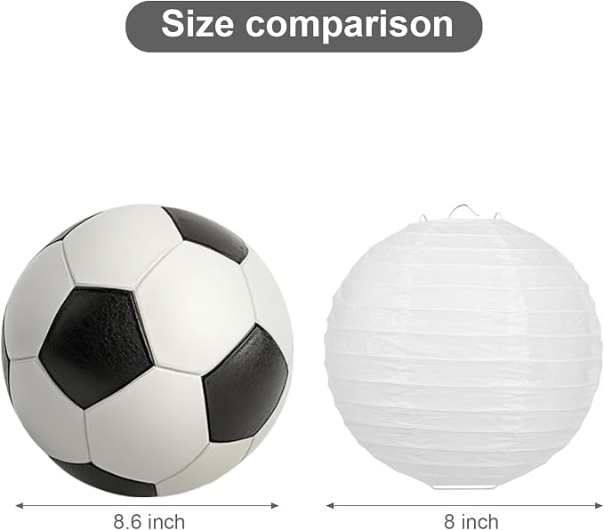 LIHAO 20PCS Colorful Paper Lanterns Party Decorations, 8 inch | Chinese Lanterns Decorative, Outdoor Indoor Use, Weddings Birthday New Year Christmas Halloween