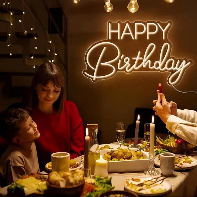 Ulalaza LED Neon Sign Night Light for Wall Party Décor Bedroom Room Bar Wedding Home Birthday Art Decoration Christmas with USB Chain Light modulator 5v 16''*8''