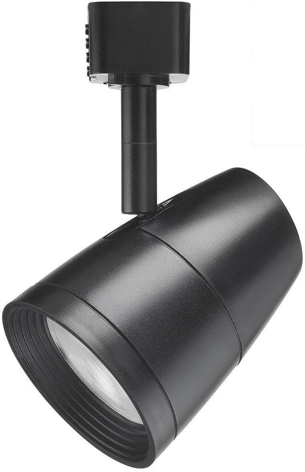 Juno Lighting 35K 80CRI PDIM UNF BL R600L G2 3500K 50W Equivalent Dimmable 9.5W LED Trac Head Optic, Adjustable Flood Gen 2, Black