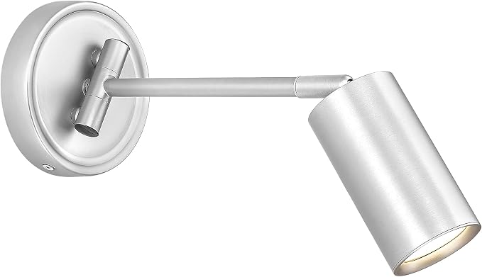 FEMILA LED Track Lighting Fixture, 3000K Bulb Included, Brushed Nickel Spotlight