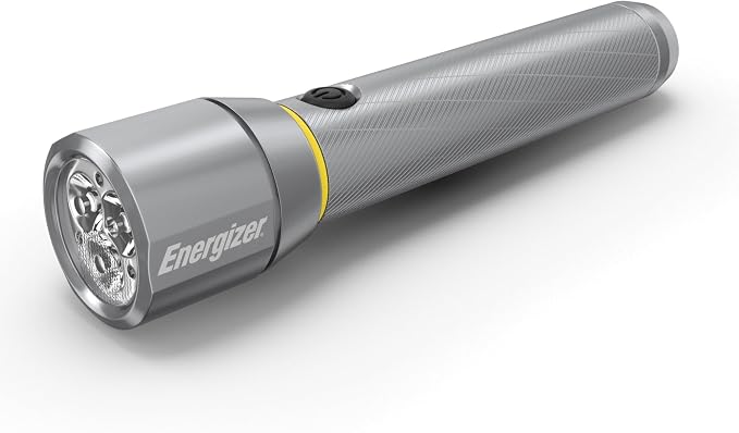 Energizer Vision HD Extra Performance LED Flashlight with Digital Focus, Durable and Bright Flashlight for Hurricane Supplies and Camping Gear, Flash Light with AA Batteries Included, Pack of 1