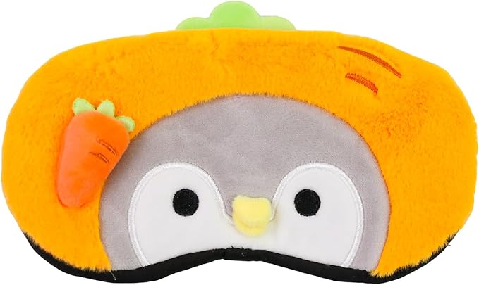 PERFECTSIGHT Cute Sleep Eye Masks (Orange Penguin)