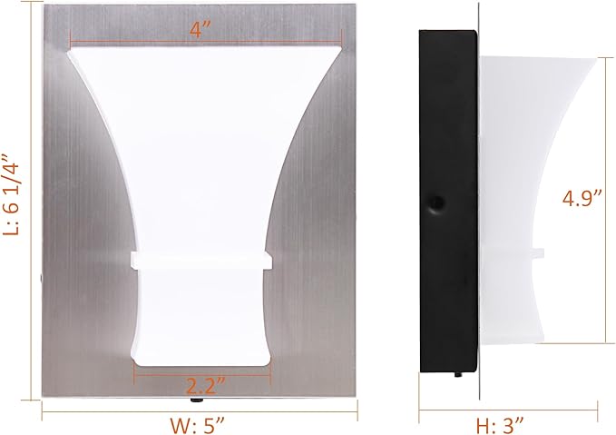 Facon LED 12V Wall Sconce with Fast USB Charger (5V/2.4A) – Modern RV Bedside Reading Light & Decorative Vanity Light for RV, Camper, Boat, Tiny Homes