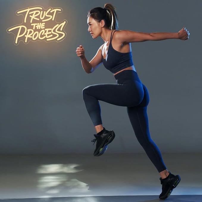 Trust The Process Neon Sign for Wall Decor Classroom Neon Light Warm White Letter LED Light Dimmable Gym Light Up Sign for Library Classroom Home Man Cave Office Bedroom Bar