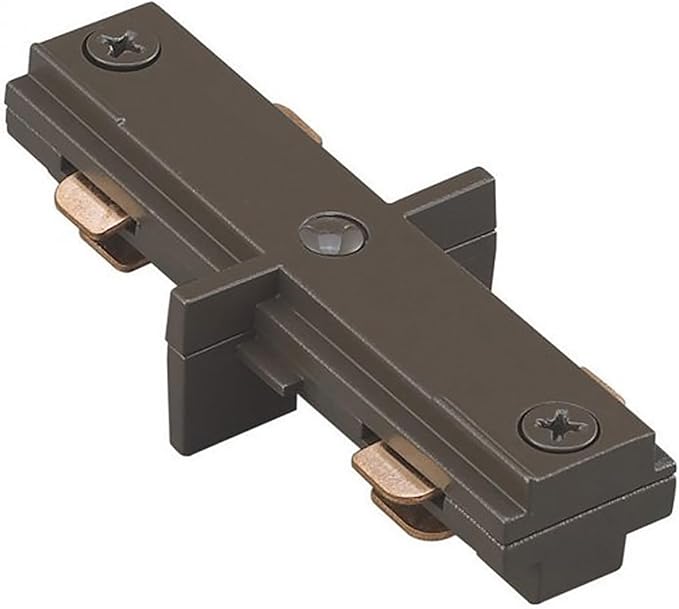 WAC Lighting H Track 120V Straight I-Connector to Join Two Tracks Together for H Style 3-Wire Track Systems in Dark Bronze