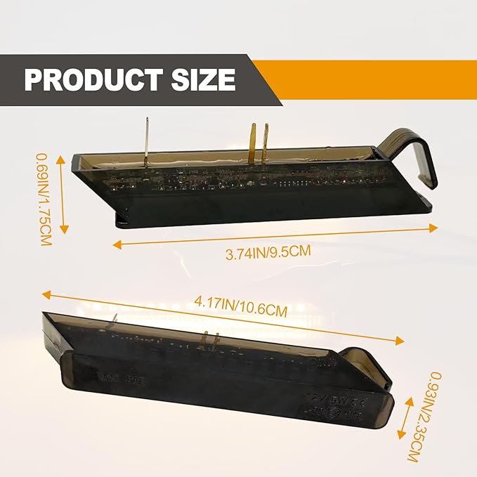 2pcs Sequential Right Left LED Side Mirror Turn Signal Light Smoked Lamps for 2004-2014 Ford F150 Expedition Lincoln Mark LT Amber Flowing led Lights