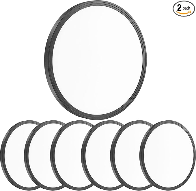 6Pack 12 Inch 3200LM Flush Mount LED Ceiling Lights,Black 28W Slim Ceiling Light Fixture Round Day White 6000K Thin Round Flat Ceiling Light 120V Surface LED Ceiling Light 300W Equivalent
