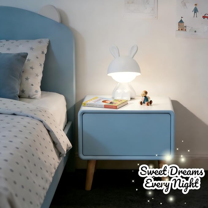 Night Lights for Kids,Rechargeable TableLamp,Touch Bedside Lamps,Cordless Dimmable Warm White Light,Baby Nursery,Breastfeeding,Sleep Aid,Cute Bunny Decor Gifts for Toddler Boys Girls Adults