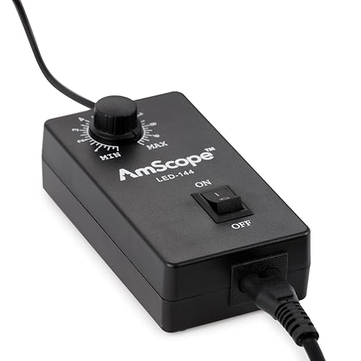 AmScope LED-144-YK 144-LED Microscope Ring Light with Adapter