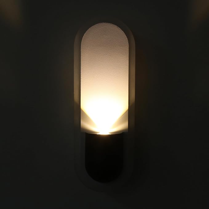 Facon 12V RV Wall Sconce Reading Light - 10.5'', Dual-Zone Wall Lighting & Spot Light with Independent Switch, RV Interior Light for Bedroom, Camper, Trailer, Tiny Homes