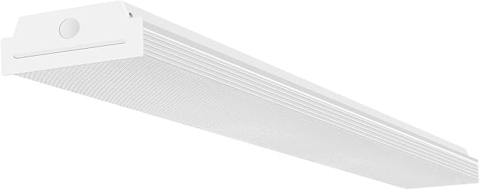 4FT LED Wraparound 40W 4 Foot LED Shop Lights for Garage, 4400lm 4000K Neutral White, Wrap Light, 48 Inch Light Fixtures Flush Mount Office Ceiling Lighting, Fluorescent Tube Replacement