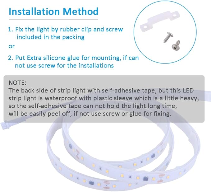 120V Dimmable LED Strip Light, Waterproof IP65, No Need Transformer, Warm White 2800K 110V LED Rope Light, 16.4ft LED Tape Light 115V Under-Cabinet Light Flexible, Dimming by Wall Dimmer Switch