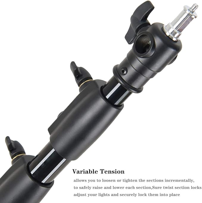 Godox 149 Inches Heavy Duty Aluminum Photography Light Tripod Stand for Aputure Ls60W 300D II Godox SL-60W SL-150II FV150 FV200 AD300PRO AD400PRO Studio Photography Lighting