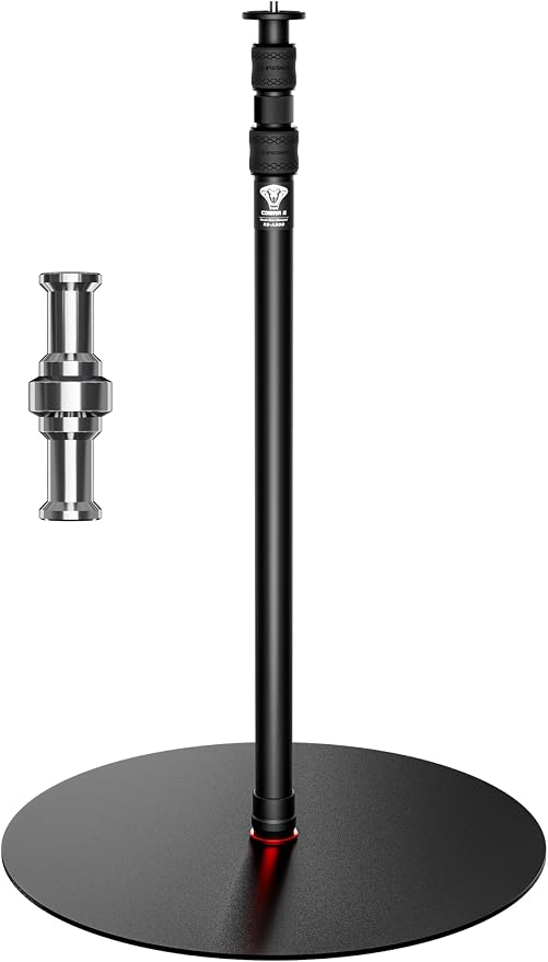 IFOOTAGE Cobra RB-A500,79" Round Base Monopod,Heavy-Duty Floor Stand with Weighted Base, Adjustable Height, Light Stand for Studio, Base Diameter: 50 cm / 19.7 in