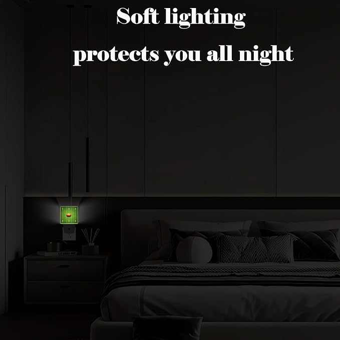 American Football Night Light,Plug-in Nightlights Auto Sensor Night Lamp Dusk-to-Dawn Lamp Home Decor for Nursery Children Girls Boys